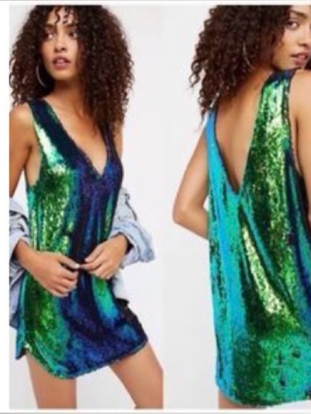 Free People Intimately Mermaid Sequin Slip Dress